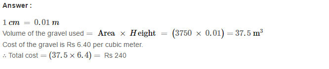 RS Aggarwal Solutions for Class 8 Maths Chapter 20–Volume and Surface Area of Solids Ex 20A Q4