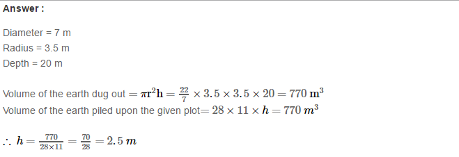 RS Aggarwal Solutions for Class 8 Maths Chapter 20–Volume and Surface Area of Solids Ex 20B Q17