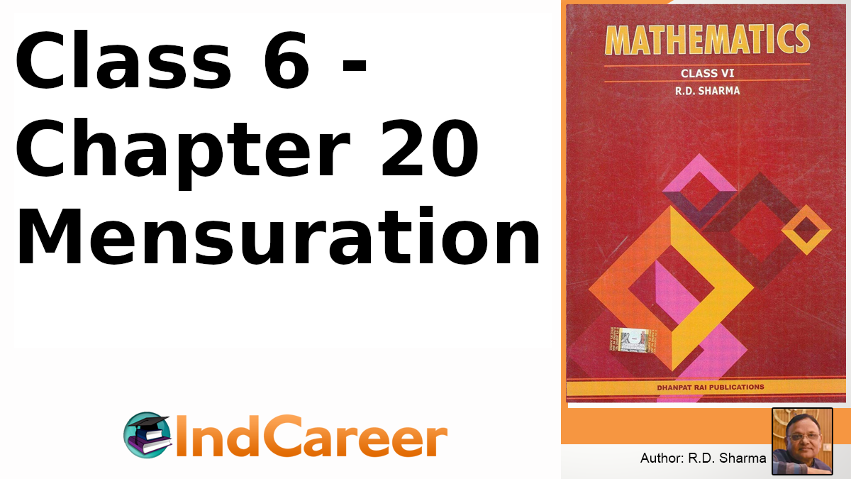 RD Sharma Solutions For Class 6, Maths Chapter 20 - IndCareer Schools