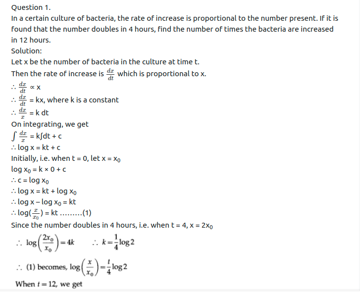 Maharashtra Board Solutions Class 12-Arts & Science Maths (Part 2): Chapter 6- Differential Equations Ex 6.6