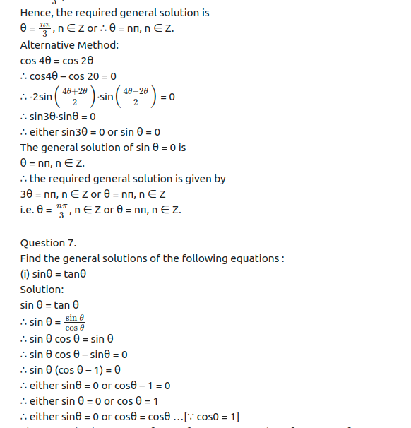 Maharashtra Board Solutions Class 12-Arts & Science Maths (Part 1): Chapter 3- Trigonometric Functions Ex 3.1