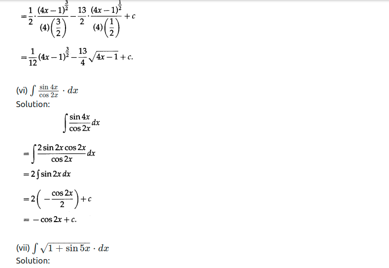 Maharashtra Board Solutions Class 12-Arts & Science Maths (Part 2): Chapter 3- Indefinite Integration Ex 3.1
