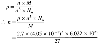 Maharashtra Board Solutions Class 12 Chemistry: Chapter 1- Solid State Question 4.9