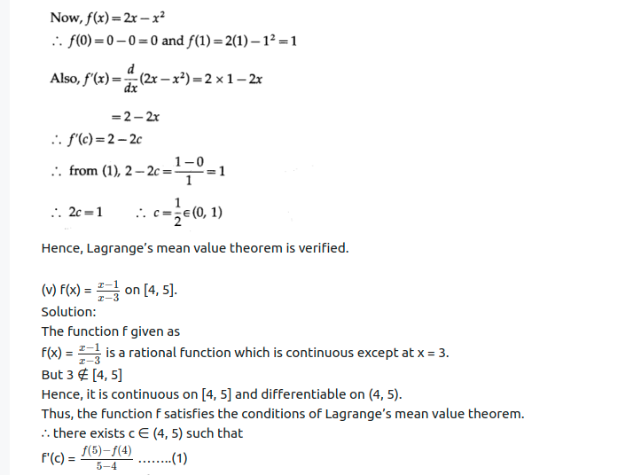 Maharashtra Board Solutions Class 12-Arts & Science Maths (Part 2): Chapter 2- Applications of Derivatives Ex 2.3