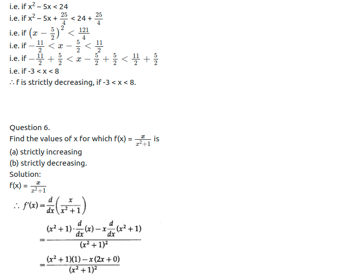Maharashtra Board Solutions Class 12-Arts & Science Maths (Part 2): Chapter 2- Applications of Derivatives Ex 2.4