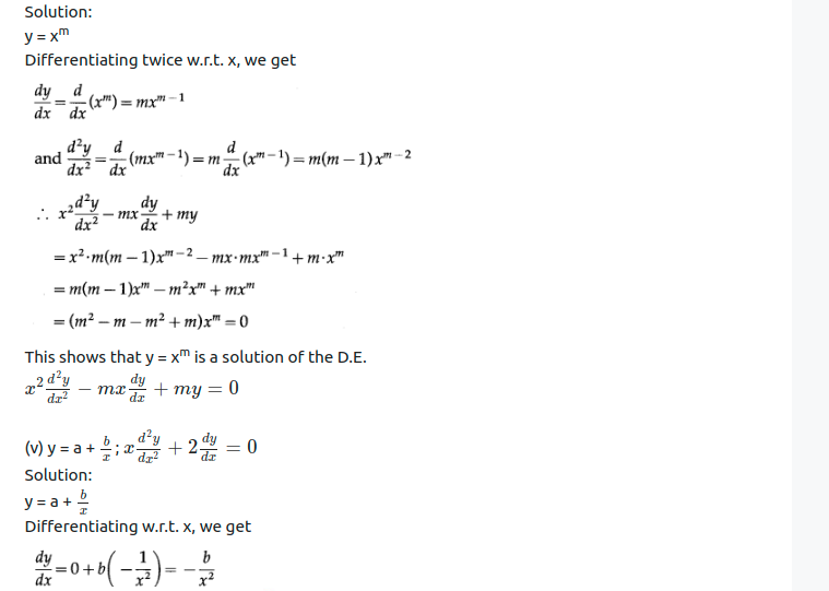 Maharashtra Board Solutions Class 12-Arts & Science Maths (Part 2): Chapter 6- Differential Equations Ex 6.3
