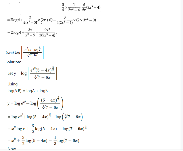 Maharashtra Board Solutions Class 12-Arts & Science Maths (Part 2): Chapter 1- Differentiation Ex 1.1