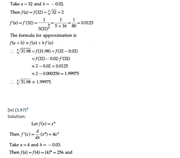 Maharashtra Board Solutions Class 12-Arts & Science Maths (Part 2): Chapter 2- Applications of Derivatives Ex 2.2