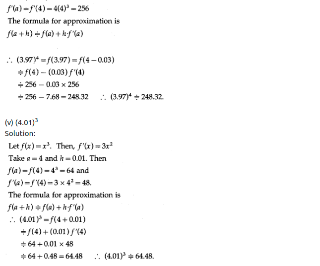 Maharashtra Board Solutions Class 12-Arts & Science Maths (Part 2): Chapter 2- Applications of Derivatives Ex 2.2