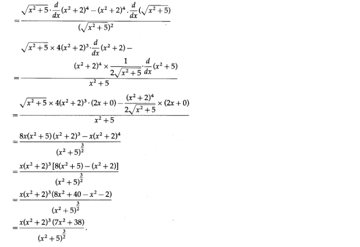 Maharashtra Board Solutions Class 12-Arts & Science Maths (Part 2): Chapter 1- Differentiation Ex 1.1