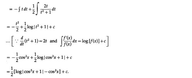 Maharashtra Board Solutions Class 12-Arts & Science Maths (Part 2): Chapter 3- Indefinite Integration Ex 3.2 (A)