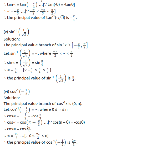 Maharashtra Board Solutions Class 12-Arts & Science Maths (Part 1): Chapter 3- Trigonometric Functions Ex 3.3