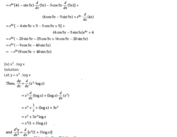 Maharashtra Board Solutions Class 12-Arts & Science Maths (Part 2): Chapter 1- Differentiation Ex 1.5