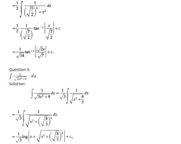 Maharashtra Board Solutions Class 12-Arts & Science Maths (Part 2): Chapter 3- Indefinite Integration Ex 3.2 (B)