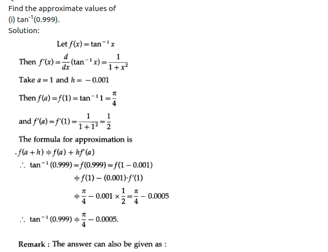 Maharashtra Board Solutions Class 12-Arts & Science Maths (Part 2): Chapter 2- Applications of Derivatives Ex 2.2