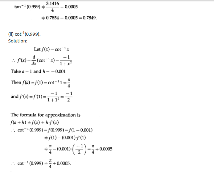 Maharashtra Board Solutions Class 12-Arts & Science Maths (Part 2): Chapter 2- Applications of Derivatives Ex 2.2