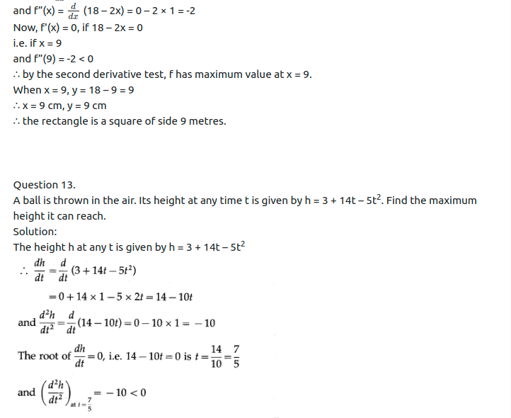 Maharashtra Board Solutions Class 12-Arts & Science Maths (Part 2): Chapter 2- Applications of Derivatives Ex 2.4