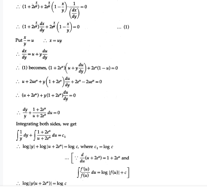 Maharashtra Board Solutions Class 12-Arts & Science Maths (Part 2): Chapter 6- Differential Equations Ex 6.4
