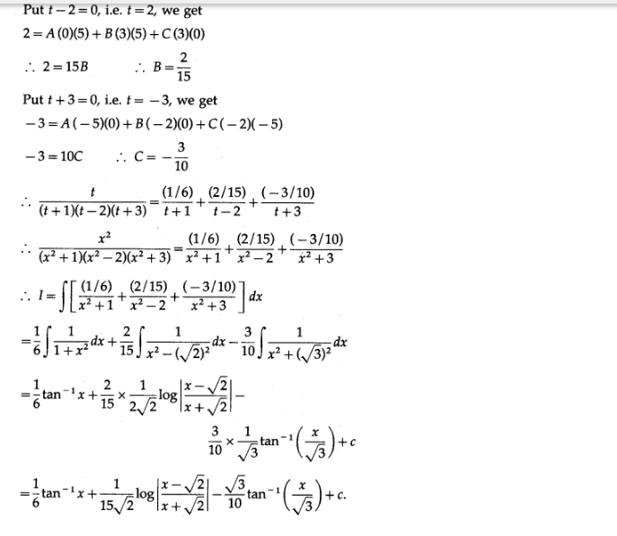 Maharashtra Board Solutions Class 12-Arts & Science Maths (Part 2): Chapter 3- Indefinite Integration Ex 3.4