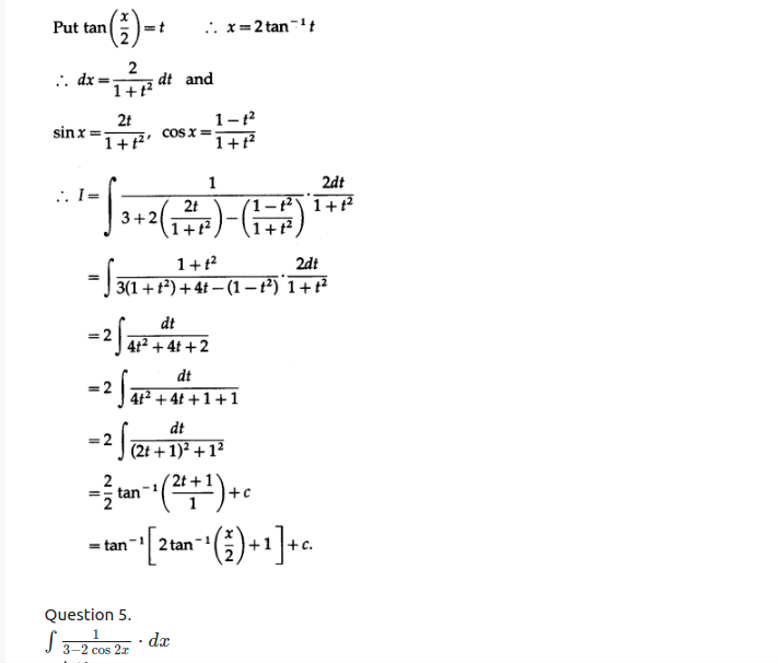 Maharashtra Board Solutions Class 12-Arts & Science Maths (Part 2): Chapter 3- Indefinite Integration Ex 3.2 (B)