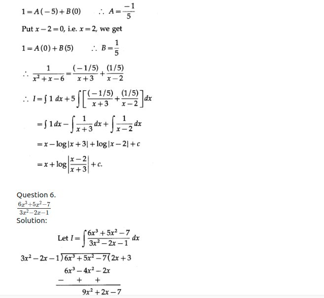 Maharashtra Board Solutions Class 12-Arts & Science Maths (Part 2): Chapter 3- Indefinite Integration Ex 3.4