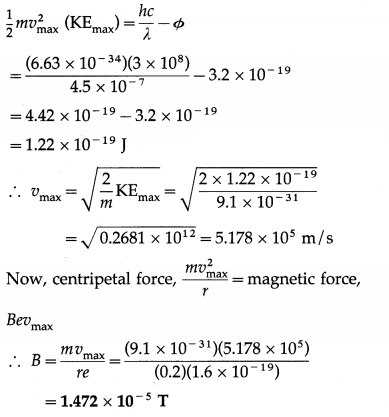 Maharashtra Board Solutions Class 12 Physics: Chapter 14- Dual Nature of Radiation and Matter Question 11