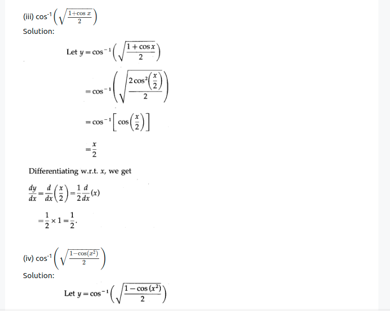 Maharashtra Board Solutions Class 12-Arts & Science Maths (Part 2): Chapter 1- Differentiation Ex 1.2