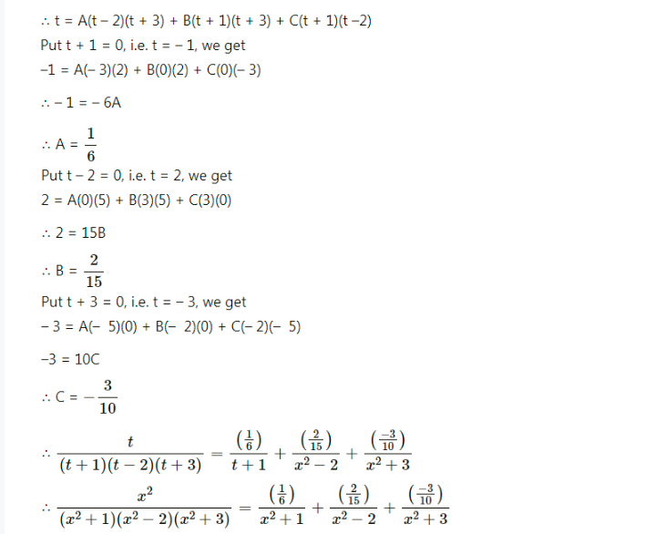 Maharashtra Board Solutions Class 12-Arts & Science Maths (Part 2): Chapter 3- Indefinite Integration Ex 3.4