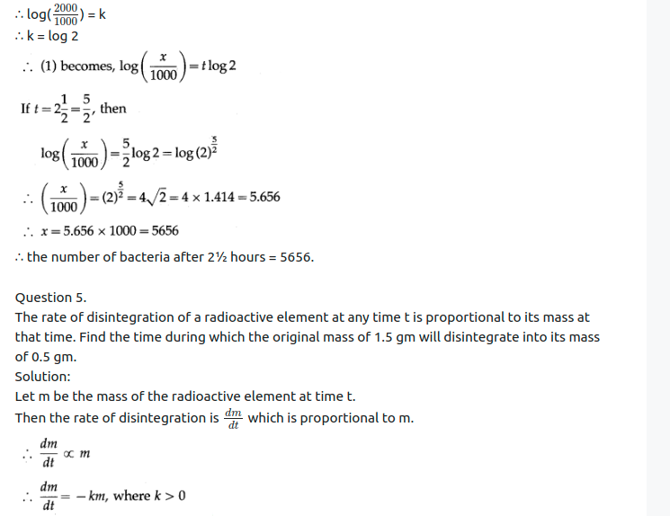 Maharashtra Board Solutions Class 12-Arts & Science Maths (Part 2): Chapter 6- Differential Equations Ex 6.6