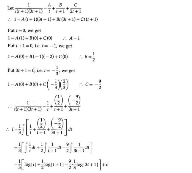 Maharashtra Board Solutions Class 12-Arts & Science Maths (Part 2): Chapter 3- Indefinite Integration Ex 3.4