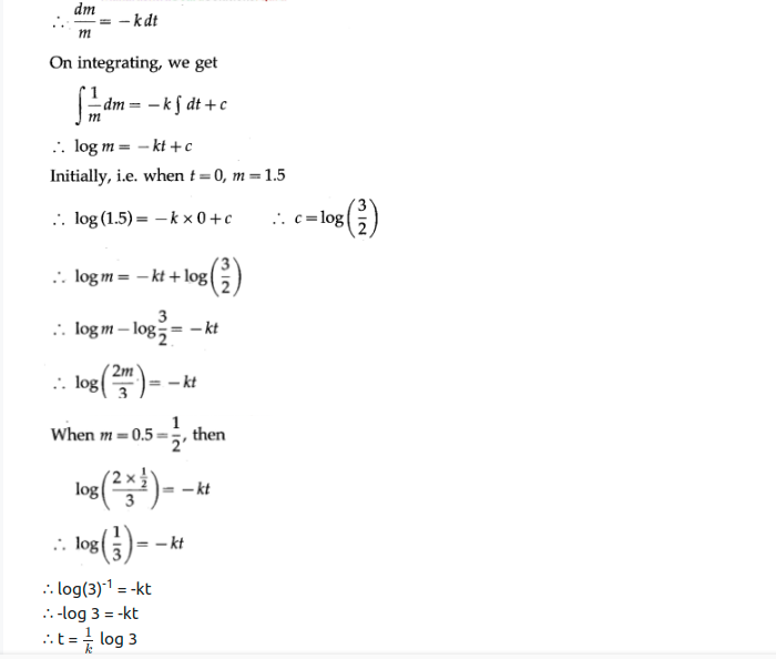Maharashtra Board Solutions Class 12-Arts & Science Maths (Part 2): Chapter 6- Differential Equations Ex 6.6