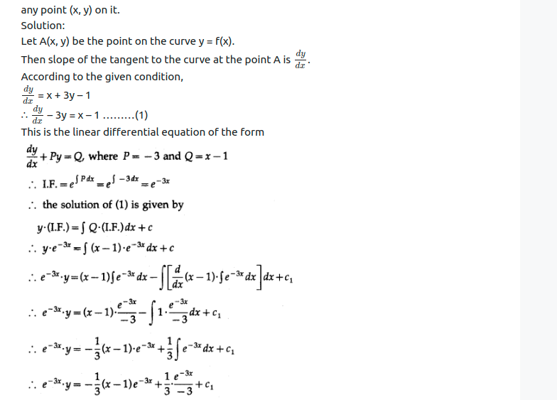 Maharashtra Board Solutions Class 12-Arts & Science Maths (Part 2): Chapter 6- Differential Equations Ex 6.5