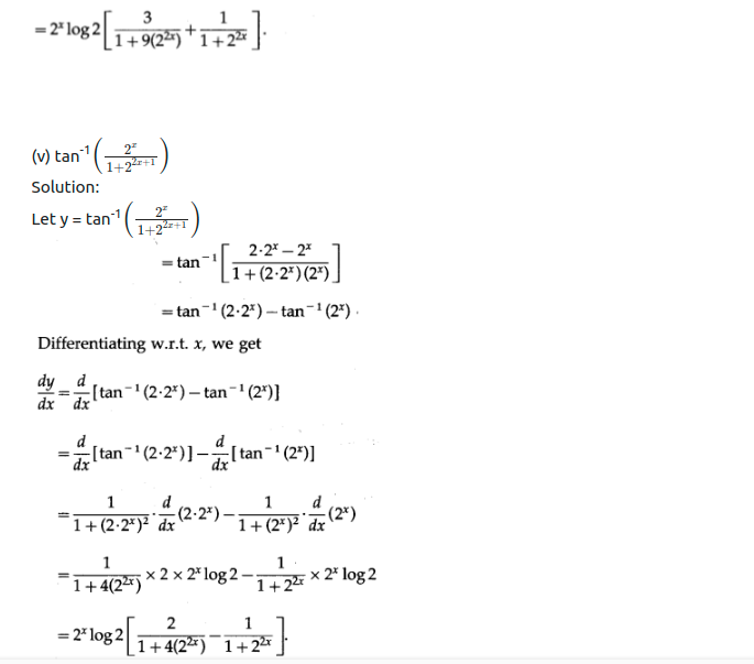 Maharashtra Board Solutions Class 12-Arts & Science Maths (Part 2): Chapter 1- Differentiation Ex 1.2