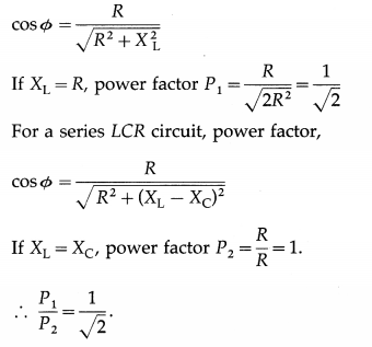 Maharashtra Board Solutions Class 12 Physics: Chapter 13- AC Circuits Question 3