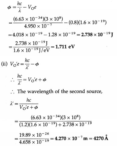 Maharashtra Board Solutions Class 12 Physics: Chapter 14- Dual Nature of Radiation and Matter Question 10