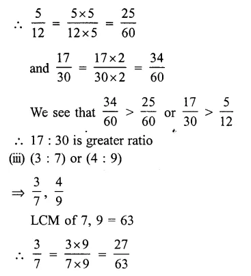 RS Aggarwal Solutions for Class 6 Maths Chapter 10–Ratio, Proportion and Unitary Method Ex 10A Question 19