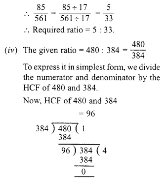 RS Aggarwal Solutions for Class 6 Maths Chapter 10–Ratio, Proportion and Unitary Method Ex 10A Question 2