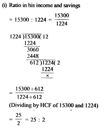 RS Aggarwal Solutions for Class 6 Maths Chapter 10–Ratio, Proportion and Unitary Method Ex 10A Question 5