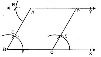RS Aggarwal Solutions for Class 6 Maths Chapter 14–Constructions (Using Ruler and a Pairs of Compasses) Ex 14A Question 9