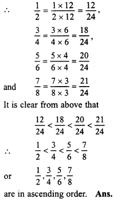 RS Aggarwal Solutions for Class 6 Maths Chapter 5–Fractions Ex 5CD Question 18