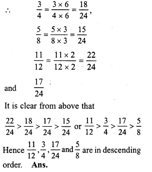 RS Aggarwal Solutions for Class 6 Maths Chapter 5–Fractions Ex 5CD Question 22