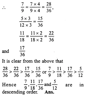 RS Aggarwal Solutions for Class 6 Maths Chapter 5–Fractions Ex 5CD Question 23