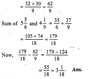 RS Aggarwal Solutions for Class 6 Maths Chapter 5–Fractions Ex 5F Question 24