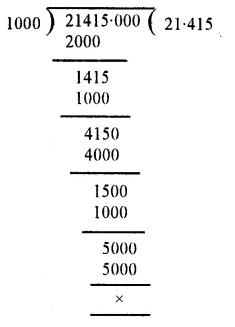 RS Aggarwal Solutions for Class 6 Maths Chapter 7–Decimals Ex 7B Question 21