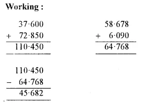 RS Aggarwal Solutions for Class 6 Maths Chapter 7–Decimals Ex 7D Question 11