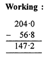RS Aggarwal Solutions for Class 6 Maths Chapter 7–Decimals Ex 7D Question 4