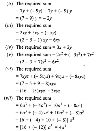 RS Aggarwal Solutions for Class 6 Maths Chapter 8–Algebraic Expressions Ex 8C Question 1