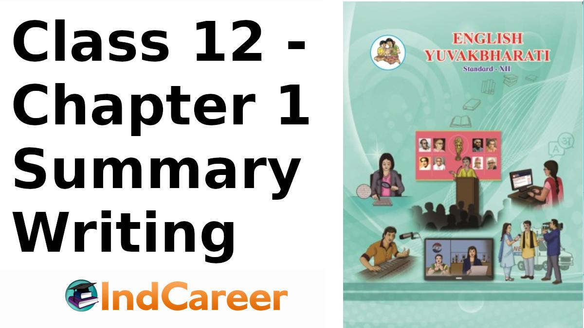 Maharashtra Board For Class 12, English Ch 1 - IndCareer Schools