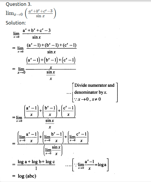 Maharashtra Board Solutions Class 11-Arts & Science Maths (Part 2): Chapter 7- Limits Ex 7.6