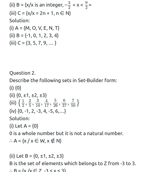 Maharashtra Board Solutions Class 11-Arts & Science Maths (Part 2): Chapter 5- Sets and Relations Ex 5.1